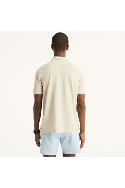 Nautica Men's Polo Neck Beige T-Shirt - KR2824
