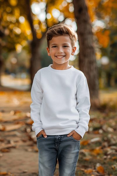 TRENDYOLKIDS Unisex pletená mikina Ecru - obyčejný základní model TKDAW25SW00000