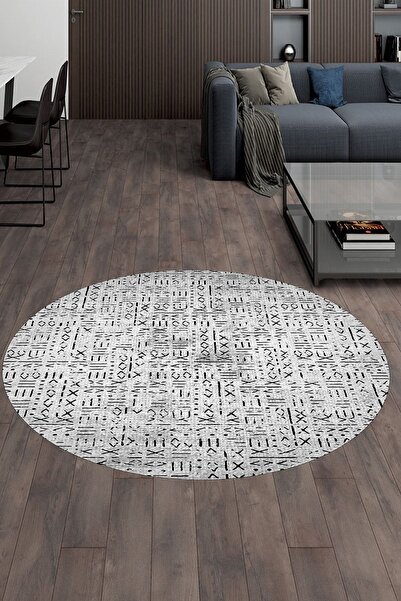 CAPPİO HALI Dijital Baskılı Makinada Yıkanabilir Salon Halısı Mutfak Halısı Y...