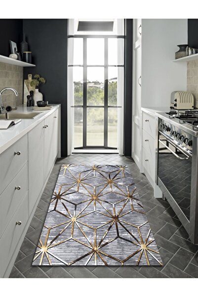 CAPPİO HALI Dijital Baskılı Makinada yıkanabilir Salon Halısı Mutfak Halısı Y...