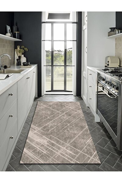 CAPPİO HALI Dijital Baskılı Makinada yıkanabilir Salon Halısı Mutfak Halısı Y...