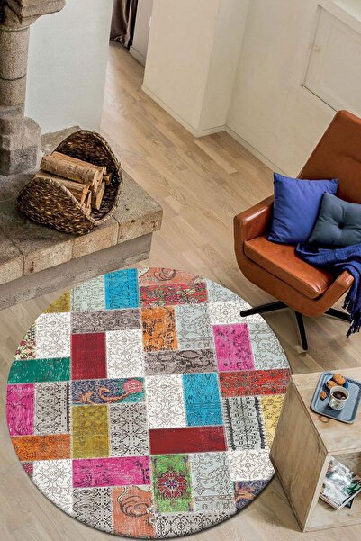 CAPPİO HALI Dijital Baskılı Makinada yıkanabilir Salon Halısı Mutfak Halısı Y...