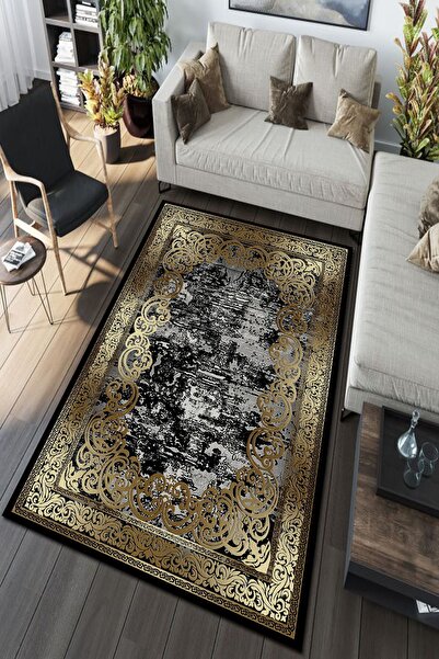 CAPPİO HALI Gold Detaylı Eskitme Halı