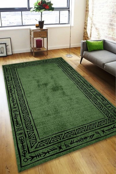 CAPPİO HALI Dijital Baskılı Makinada yıkanabilir Salon Halısı Mutfak Halısı Yolluk Halısı - CP1856