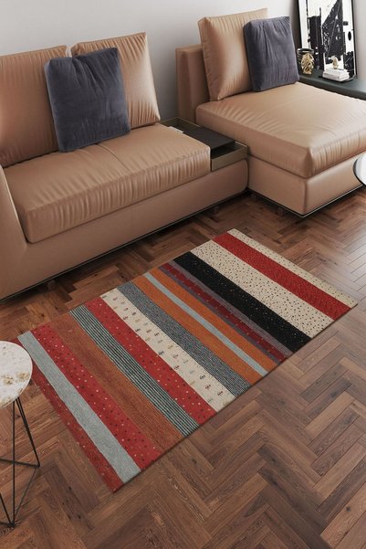 CAPPİO HALI Dijital Baskılı Makinada Yıkanabilir Salon Halısı Mutfak Halısı Yolluk Halısı - Cp1631