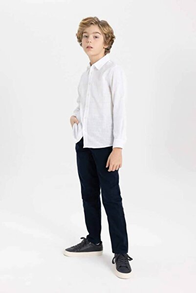 DeFacto X4224A6/NV146 Defacto platnene pantalone za dečake NAVY