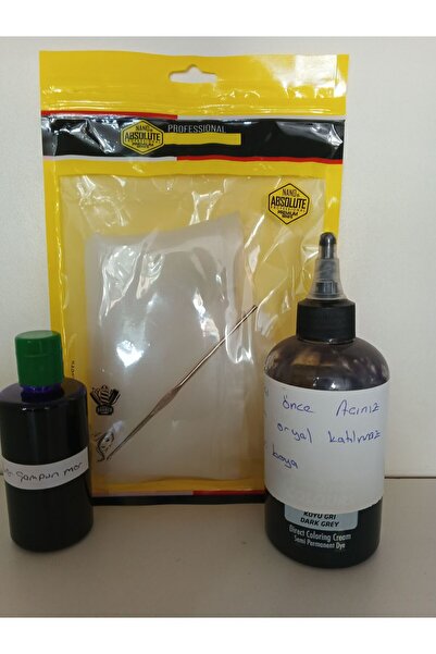 Clariss Gri boya 250 ml seti silikon bone mor şampuan 100 ml röfle bonesi