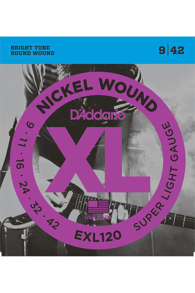 D'Addario Exl120 Electric Guitar String (9 -42)