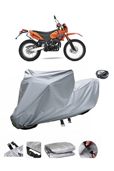 BODYGARD YK250GY-7 كشاف - مشمع دراجة نارية سميك للغاية وحقيبة خلفية مناسبة