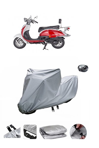 BODYGARD Mondial 125 ZNU - مشمع دراجة نارية سميك للغاية وحقيبة خلفية