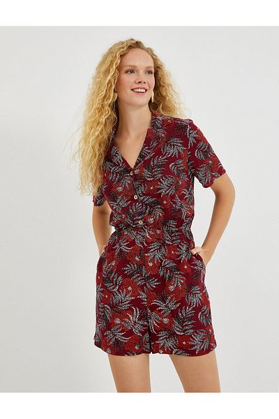 Koton Ruffle Crop Blouse Gather Detailed Short Sleeve