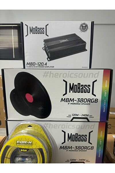 MOBASS MBM-380RGB 20CM MİDRANGE SES SİSTEMİ