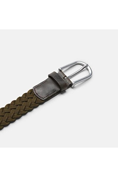 Timberland 35mm Braided Belt with Leather Details