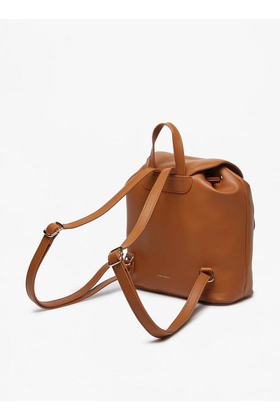 Flora Bella by Shoexpress Flora Bella Solid Backpack with Adjustable Straps