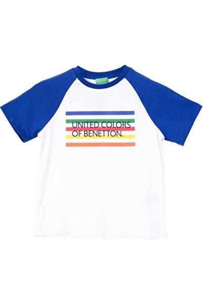 Benetton Λευκό μπλουζάκι για αγόρια United Colors of Benetton BNT-B21384