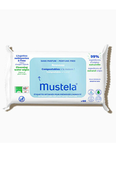 Mustela Compost Cleansing Wipes Kompost 60 Adet