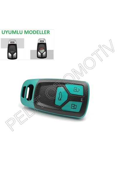 PELİTOTOMOTİV Husa pentru chei Audi A4 A5 A6 A7 Superlux Keyless Verde