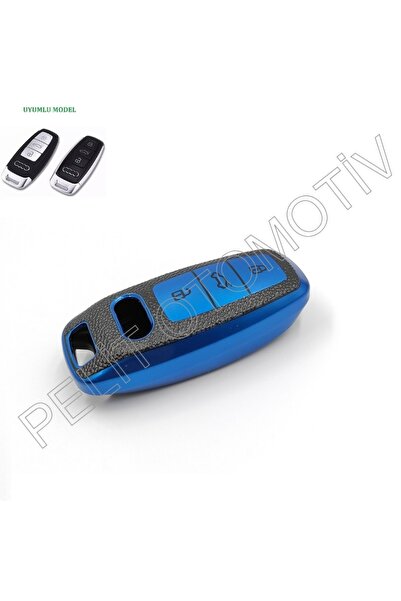 PELİTOTOMOTİV Κάλυμμα κλειδιού Audi A3 A4 A5 A6 A7 A8 C8 Sustalı Superlux Μπλε