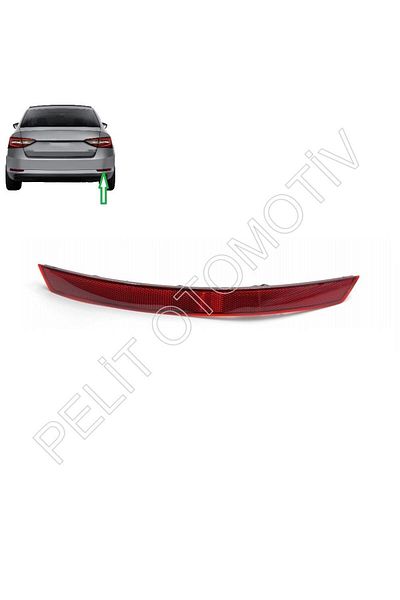 PELİTOTOMOTİV Superb Right Rear Bumper Reflector 3v5945106 (2016-2023)