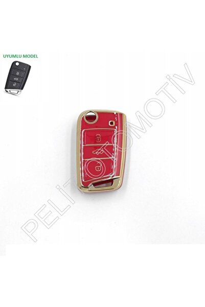 PELİTOTOMOTİV Husa pentru chei de control Skoda Superlux Red