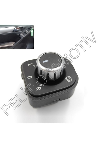 PELİTOTOMOTİV Passat B7 (2011-2015) Ayna Ayar Düğmesi 5k1959565