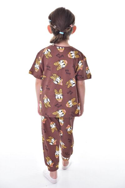 bunny hopp Σετ κοντομάνικη πιτζάμες για κορίτσια από 100% βαμβακερό ύφασμα Daisy Duck (3,4,5,6,7,8 ΕΤΩΝ)