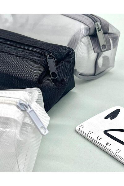 Kağıt Gemi Dükkan White Transparent Oval Pencil Case