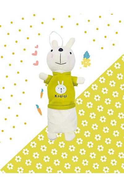 Kağıt Gemi Dükkan Husă pentru creion din țesătură cu iepure verde