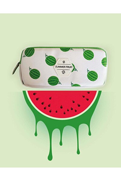 Kağıt Gemi Dükkan Cutie de creioane cu fructe de pepene verde intreg