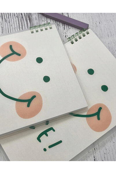 Kağıt Gemi Dükkan Sevimli Nice Desenli Spiralli Binder B5 Defter / Scrapbook /Notebook/Bullet Journal