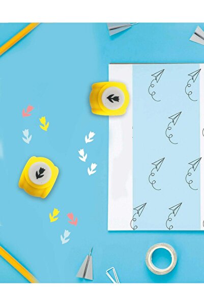 Kağıt Gemi Dükkan Sarı Lale Desenli Mini Delgeç