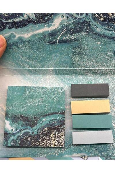 Genel Markalar Sahil Temalı Kağıt 260 İndex 65 Post-it Set/İndeks Sticker/Postit/Kitap Ayracı/Not Kağıdı