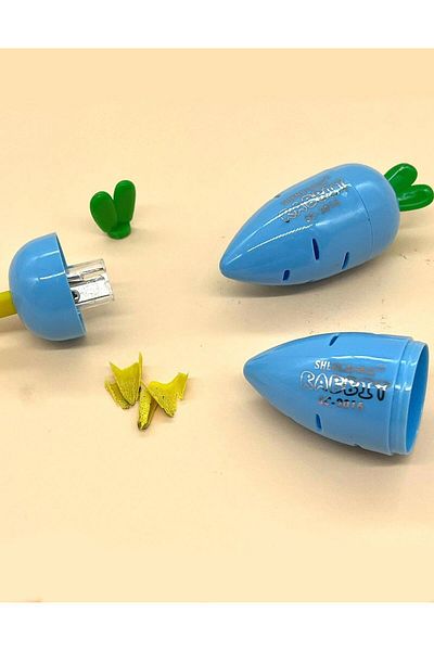 Kağıt Gemi Dükkan Blue Carrot Pencil Sharpener / Pencil Sharpener