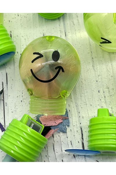 Kağıt Gemi Dükkan Kawaii Green Bulb Pencil Sharpener / Pencil Sharpener