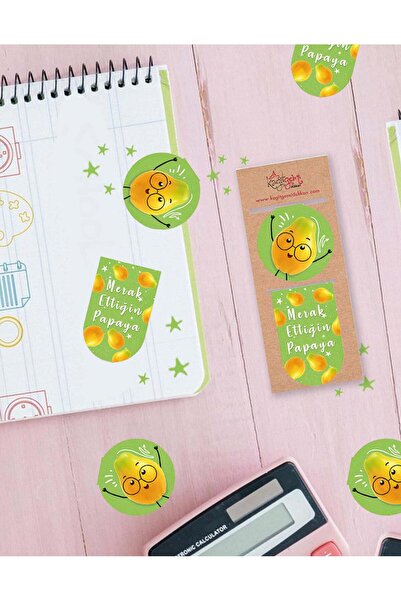 Kağıt Gemi Dükkan Suport cărți magnetic Papaya cu care-ți este curajul de a cunoaște, verde