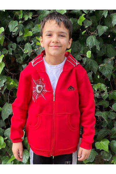 Gigas Polar Spiderman Lighted Licensed Boy's Cardigan