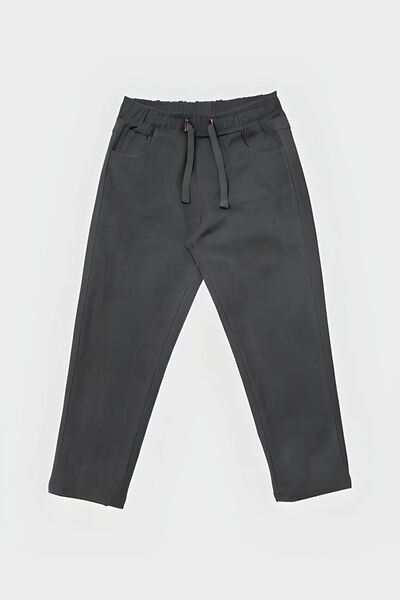 BayBayan Pantaloni școlari cu nervuri pentru copii cu buzunar înalt