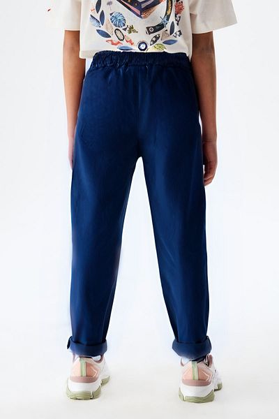 BayBayan Gray Children's School Pants - Regular Fit, Elastic Waist and Pockets