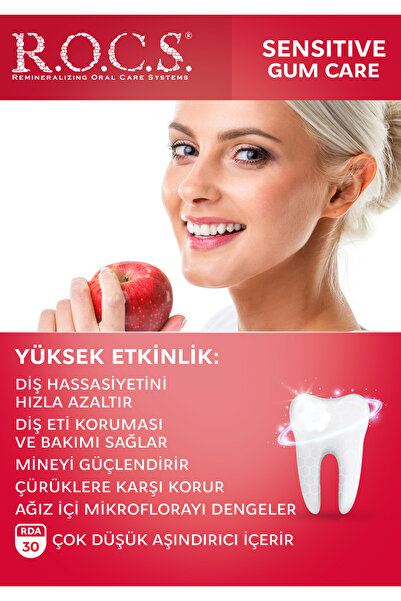 R.O.C.S. R.O.C.S. Sensitive Artı Diş Eti Bakımı Klorofilli Diş Macunu – 94gr