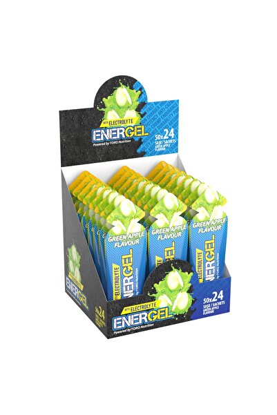 Torq Nutrition ENERGEL Electrolyte - Enerji ve  Jeli 50 Gr 24 Adet - Yeşil Elma