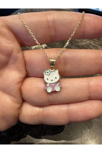 Kids fashion in Love MİNELİ ALTIN KAPLAMA 925 ayar GÜMÜŞ KOLYE