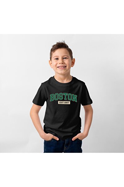 Let's Wear Dečak - Boston Štampano Osnovni T-shirt