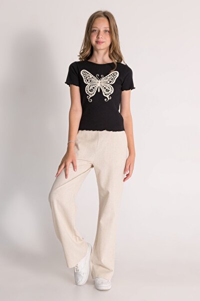 DMB BOYS & GIRLS cotton linen trousers for girls