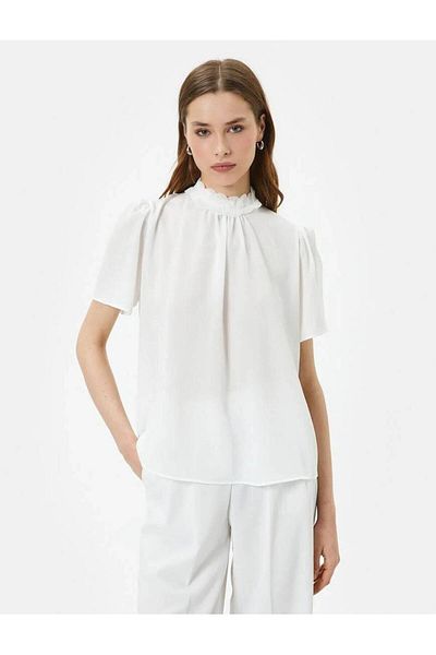 Koton Γυναικεία Μπλούζα Koton - 4SAK60173UW, Εκρού