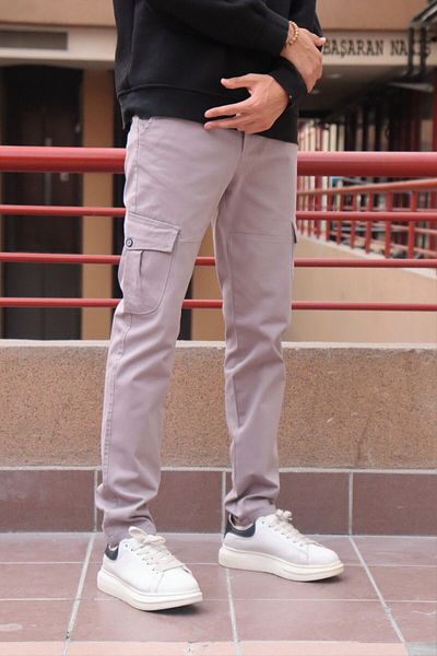 inpool Gabardine Fabric Men's Cargo Pants - 21ınp207