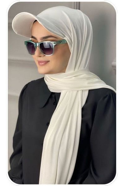 ZAHRANUR HİJAB Ready Shawl with Bonnet and Hat - SCARF