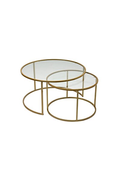 DEKOPRATİK - Belarus Orta Sehpa Gold 80cm