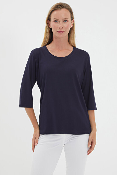Umaya Boutique BİSİKLET YAKA TRUVAKAR KOL BLUZ - (38/50)