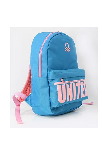 uzaktangelir Rucsac Benetton Blue pentru școala primară și gimnazială
