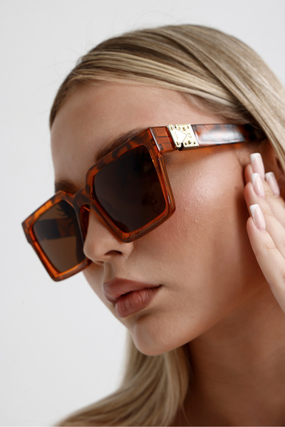 KAMPANİX الموسم الجديد ليوبارد A جودة YSL مكافئة النظارات الشمسية النسائية العصرية